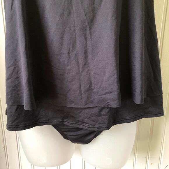 MICHAEL KORS Retail $152 Black Layered Tankini Bikini Bottom 2 Piece Size Small - Picture 5 of 8
